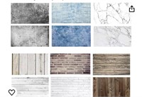 ASSORTED PHOTOGRAPHY BACKDROPS X8
