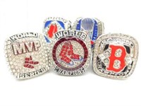 Boston Red Sox Set of 5 Champs Rings NEW