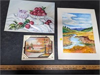 3 Original Paintings
