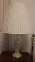 Pressed Glass Table Lamp