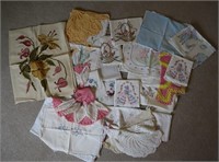 Vintage Needlepoint Linens & Doilies