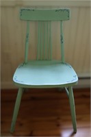 Hand Painted Antique Chair -Some damage