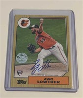 Zac Lowther 35th Anniversary Rookie Auto
