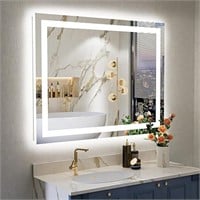 ULN - YEELAIT 28x36 Inch LED Bathroom Mirror with