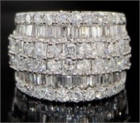 Platinum 3.00 ct Brilliant Natural Diamond Ring