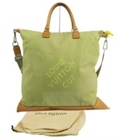 Louis Vuitton Cup Green 2WAY Cube Handbag