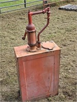 Antique Gas Station Oil Resevoir & Pump