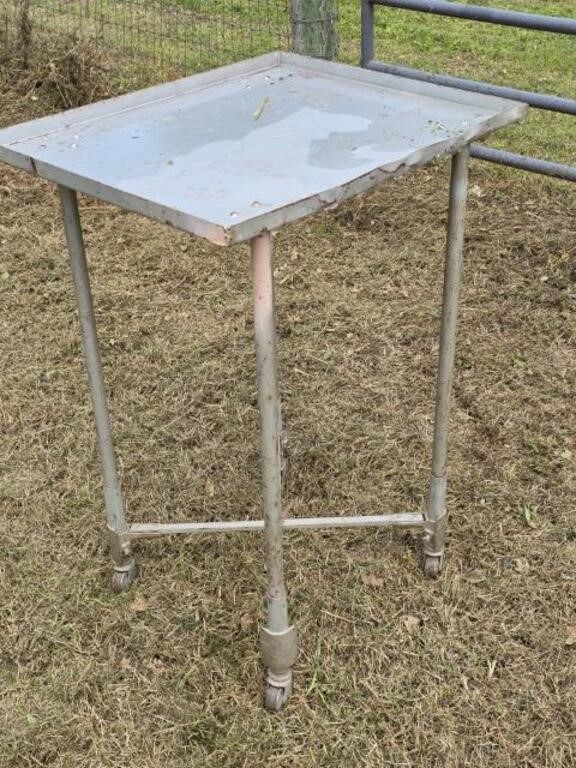 Old Rolling Medical Stand / Cart