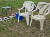 Patio Chairs, Plant Stand, Handle Tools +