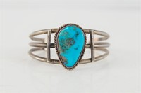 Navajo Silver & Turquoise Bracelet