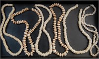 6 Puka  Shell Necklaces