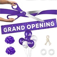 Deluxe Purple Grand Opening Ribbon Cutting Ceremon