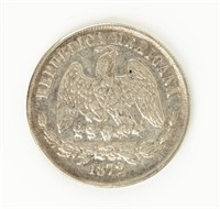 Coin 1872 Mexico UN PESO in Extra Fine