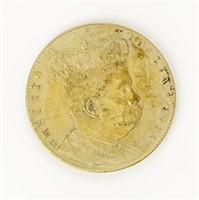 Coin 1891 Eritrea 5 Tallero Silver Coin VF+