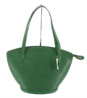 Louis Vuitton Green Epi Handbag