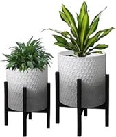 Plant Pot with Stand 10 & 12 Inches, Decorative Ho