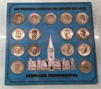 Prime Ministers of Canada medallion set
