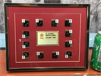 Calgary Olympics framed lapel pins ltd edition