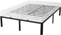 USED - OLALITA 18 Inch Black Metal Queen Bed Frame