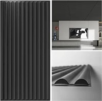 SEALED - Art3d 2x4 ft Drop Ceiling Tiles in Black,
