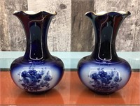 Limoges porcelain vases