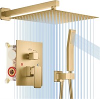HotQing 12 Dual Shower System Gold