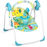 USED-Compact Baby Swing with Music 0-9m