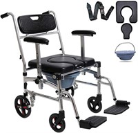 ULN - Folding Commode Wheelchair w/ Arms