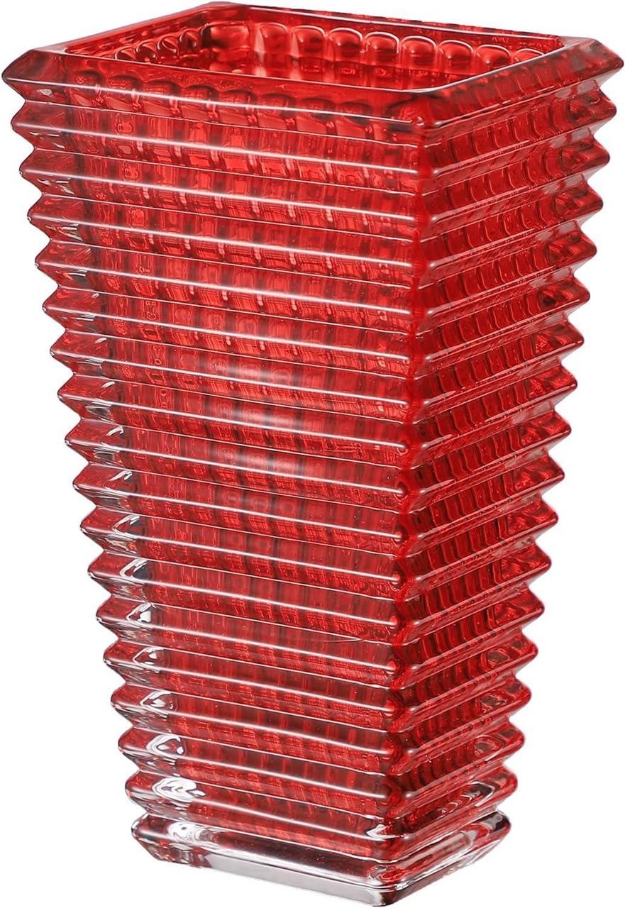 9 Red Crystal Vase - MCMCNCUIU