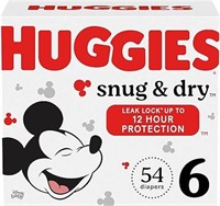 SEALED - Huggies Snug & Dry Baby Diapers, Size 6,