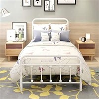 SEALED - Twin Bed Frames with Vintage Headboard an