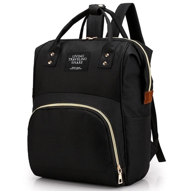 WFF4199  Caveen Diaper Bag Backpack Large Black.