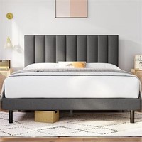 Queen Bed Frame, Molblly Bed Frame Queen with Upho