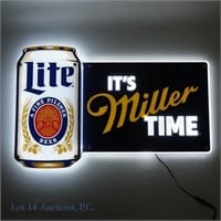Miller Light Beer LED Advertising Sign (NOS)