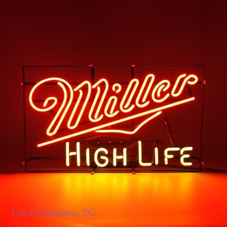 Miller High Life Neon Sign 1986 (No In-House Shpg)