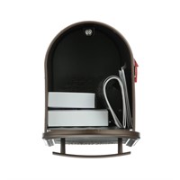 $50  Bronze Metal Standard Mailbox, Post Mount