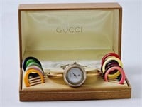 Gucci Bangle Wrist Watch Set