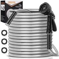 WFF4099  GPED 75FT Steel Garden Hose 304 Stainles