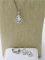 Silver Tone Jewellery Lot