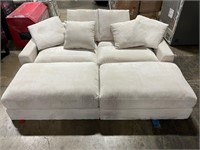 FM3040 Upholstered Modular Cream Sofa