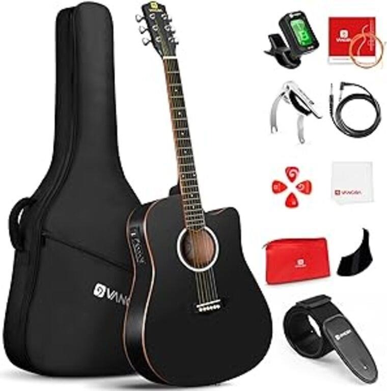 Electric Acoustic Guitar, Full Size 41 Inch Acoust