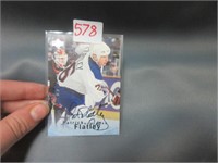 Patrick Flatley Autographed Ud collector card