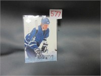 Miker Craig Autograhped UD collector card .