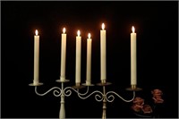 GenSwin Flameless Ivory Taper Candles Flickering