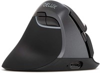 DELUX Left Handed Vertical Mouse