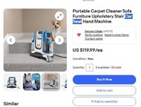 C8133 Portable Carpet Cleaner Hand Machine