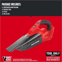 $35  CRAFTSMAN V20 20-Volt Cordless Handheld Vacuu
