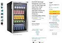 A677  EUHOMY Beverage Refrigerator