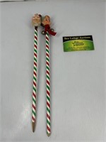 Retro Santa and Elf Pencils