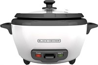 AS IS, BLACK+DECKER 2-in-1 Rice Cooker & Food Stea